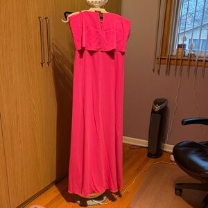 BCBGMaxAzria Strapless Pink Gown